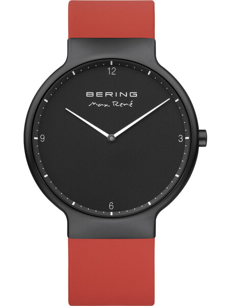 Наручные часы Gevril men's Guggenheim Black Leather Watch 40mm.