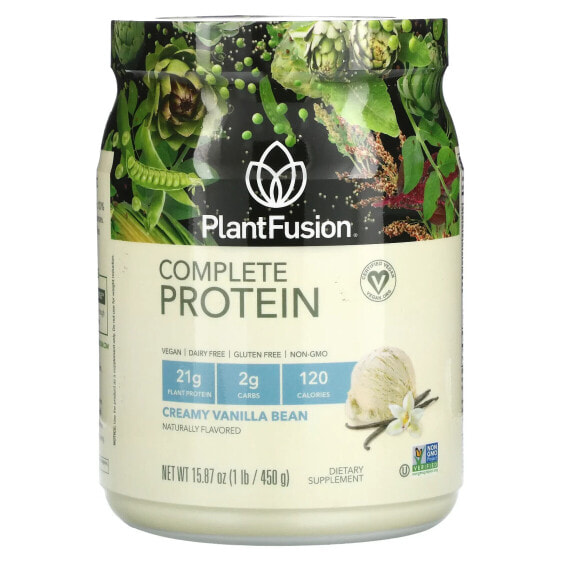 Растительный протеин PlantFusion Complete Protein, Ванильное мороженое, 1 фунт (450 г)