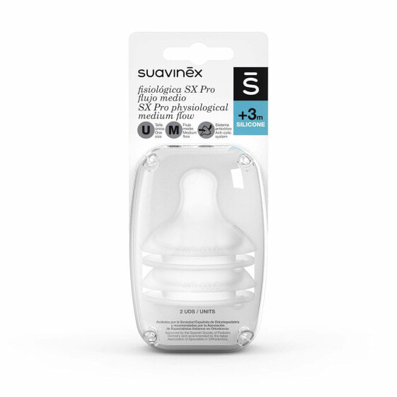 Соски для бутылочек Suavinex Tetina M Silicone M 2 шт.