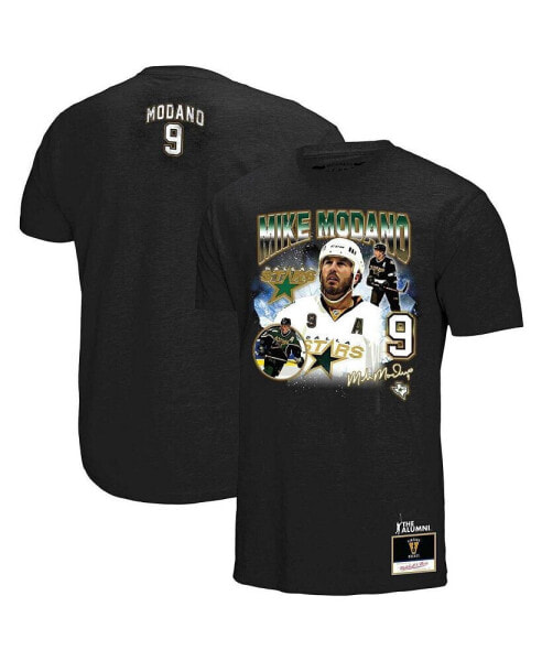 Men's Mike Modano Black Dallas Stars Name Number Legendary Collage T-Shirt