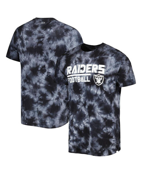 Men's Black Las Vegas Raiders Recovery Tie-Dye T-shirt
