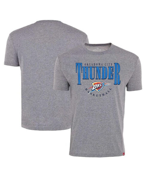 Men's Gray Oklahoma City Thunder Comfy Tri-Blend T-Shirt