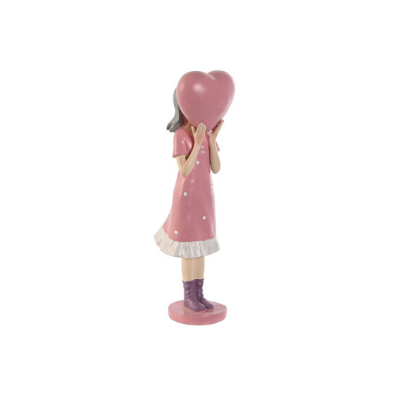 Декоративная фигура Home ESPRIT Розовая Мальва chica 10 x 8,5 x 31 см