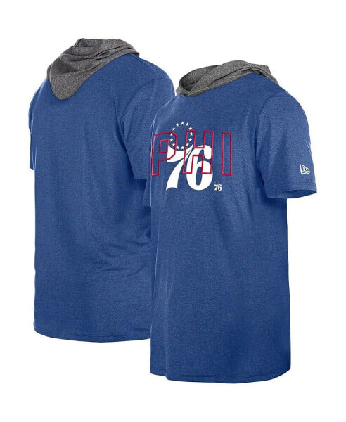 Men's Royal Philadelphia 76ers Active Hoodie T-shirt