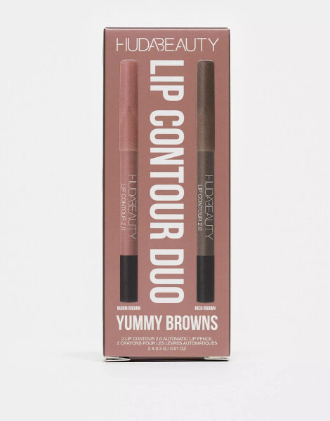 Huda Beauty Mini Lip Contour Duo - Yummy Browns 21% saving