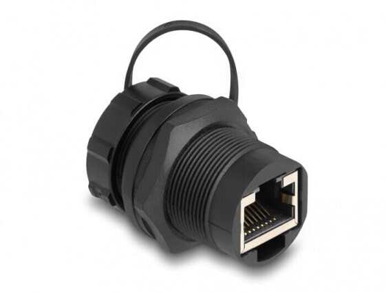 Delock 87246 - Cat6 - Black - Plastic - IP67 - 316 mm - Polybag