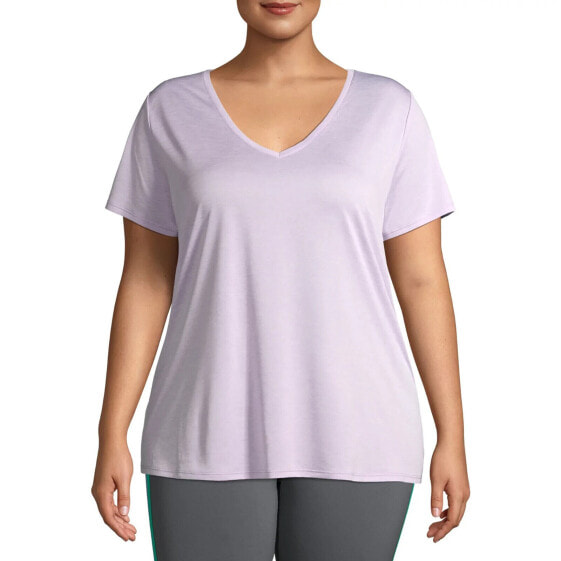 Athletic Works Women's Plus Size Core Wicking V Neck T Shirt Size 2X