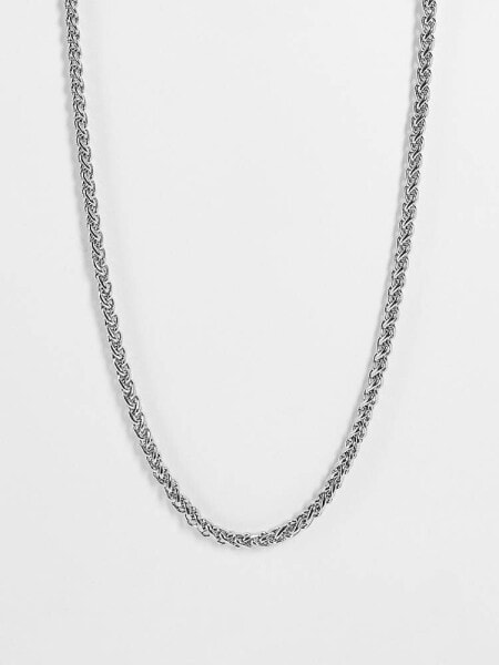 Reclaimed Vintage chain necklace in silver