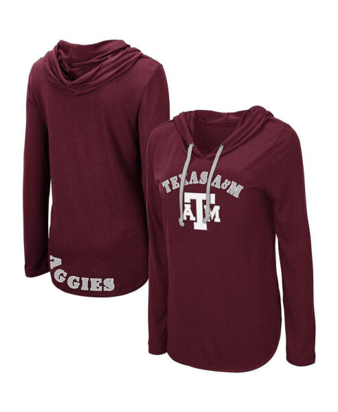 Women's Maroon Texas A&M Aggies My Lover Lightweight Hooded Long Sleeve T-shirt