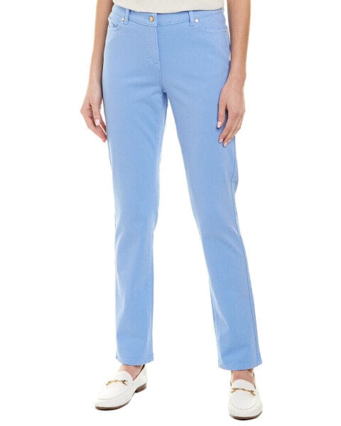 J.Mclaughlin Lexi Vista Blue Straight Leg Jean Women's Blue 0