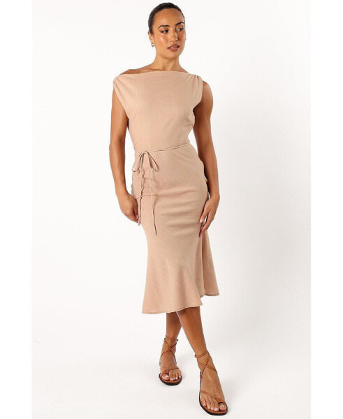 Calista One Shoulder Midi Dress