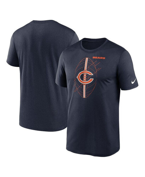 Men's Navy Chicago Bears Big and Tall Legend Icon Performance T-shirt