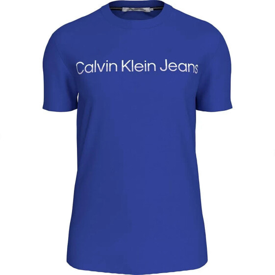 CALVIN KLEIN JEANS Mixed Institutional Logo short sleeve T-shirt