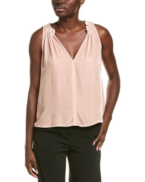 Velvet By Graham & Spencer Prima Silk-Blend Top Women's