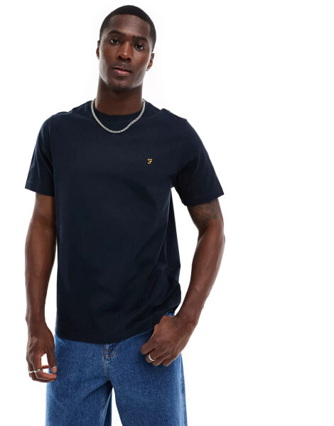 Farah danny short sleeve t-shirt in navy