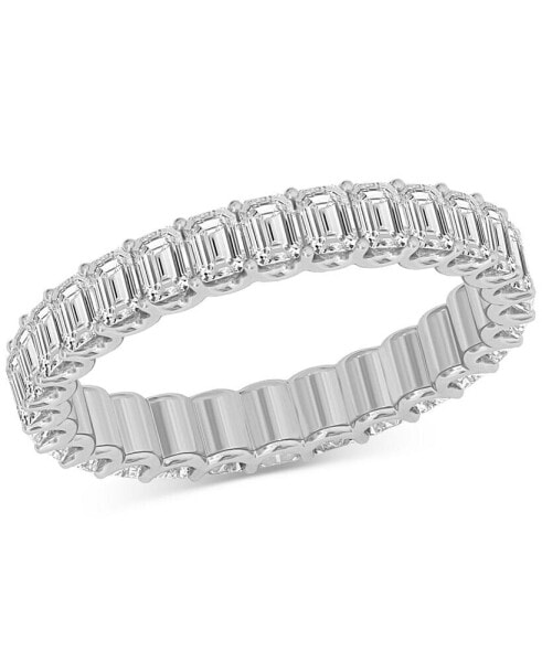 Кольцо Macy's Diamond Emerald-Cut Eternity Band