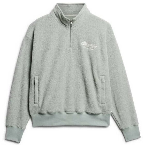 SUPERDRY Country Club Borg half zip sweatshirt