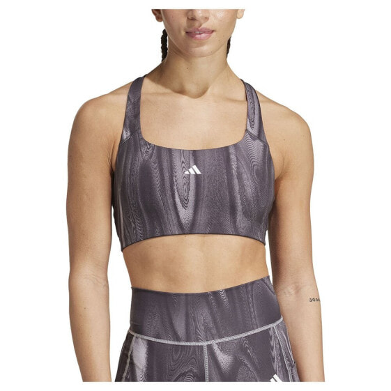 ADIDAS Powerimpact 3 Stripes sports bra medium support