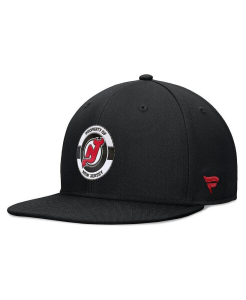 Men's Black New Jersey Devils Authentic Pro Training Camp Snapback Hat