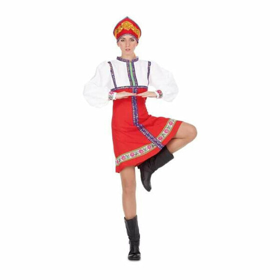Costume for Adults My Other Me 2 Pieces Russian Woman Red