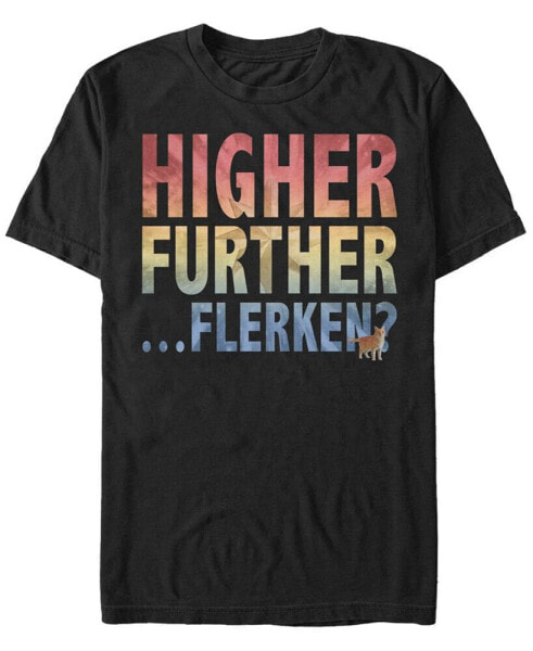 Marvel Men's Captain Marvel Goose Higher Further Flerken, Short Sleeve T-shirt