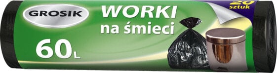 JAN Niezbędny Sarantis Jan Niezbędny Grosik Worki na śmieci HD 60L/20sztuk