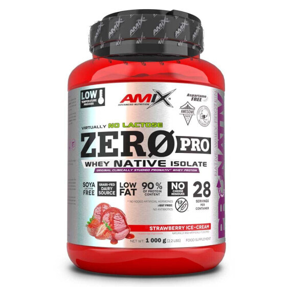 AMIX Zero Protein 1Kg Strawberry Protein Supplement