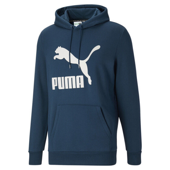 Puma Classics Logo Pullover Hoodie Mens Size S Casual Athletic Outerwear 533303