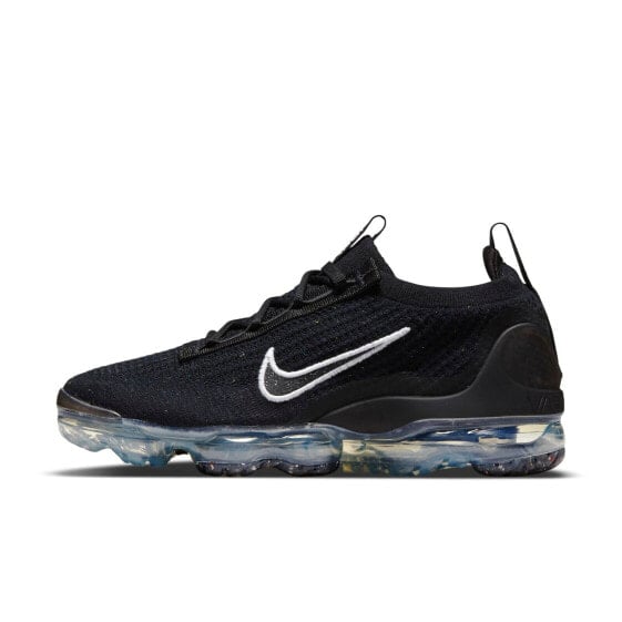 [DC4112-002] Womens Nike AIR VAPORMAX 2021 FK 'BLACK METALLIC SILVER'