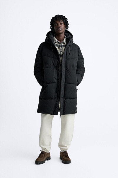 Long puffer coat