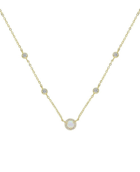 ETTIKA olivia Opal and Crystal Necklace