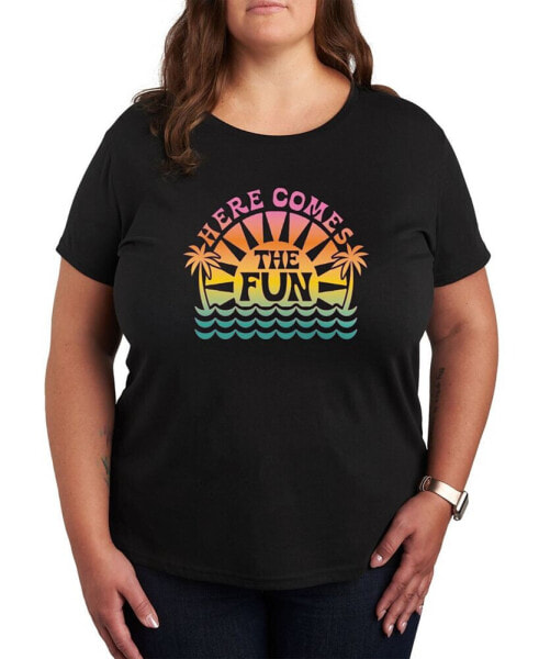 Trendy Plus Size Summer Fun Graphic T-Shirt