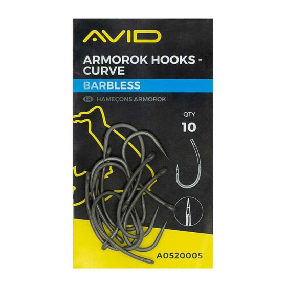 AVID CARP Armorok Curve barbless single eyed hook