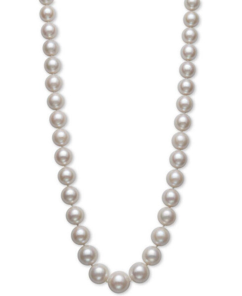 Belle de Mer cultured Freshwater Pearl Graduated 17-1/2" Strand Necklace (11-14mm) in 14k Gold, Created for Macy's