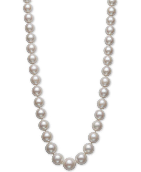 Cultured Freshwater Pearl Graduated 17-1/2" Strand Necklace (11-14mm) in 14k Gold, Created for Macy's