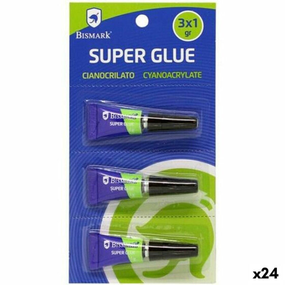 Моментальный клей Bismark Super Glue 1 г (24 штуки)