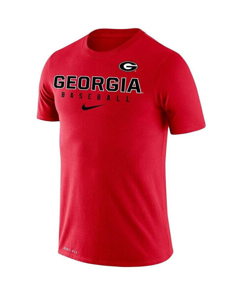 Men's Red Georgia Bulldogs Baseball Legend Performance T-shirt