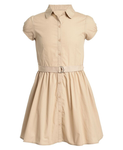 Платье для малышей Nautica Uniform Belted Poplin Shirt Dress