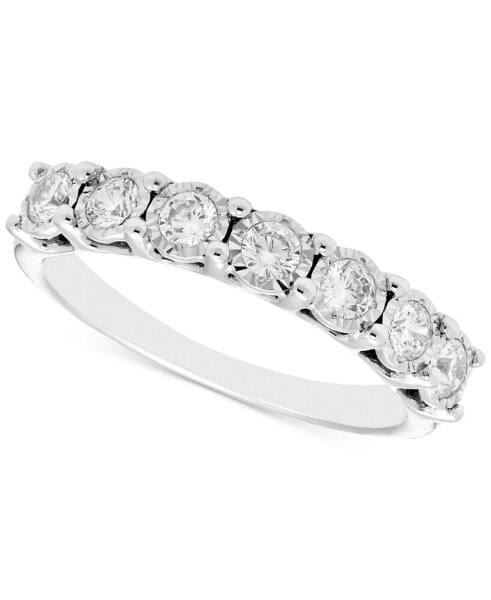 Кольцо Macy's Seven-Stone Diamond Band