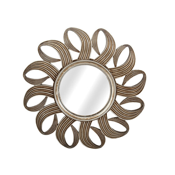 Wall mirror Romimex Silver Resin 44 x 44 x 4 cm Circular