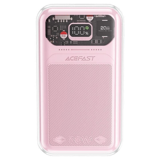 Внешний аккумулятор Acefast Sparkling Series 20000mAh szybkie ładowanie 30W QC AFC FCP SCP różowy