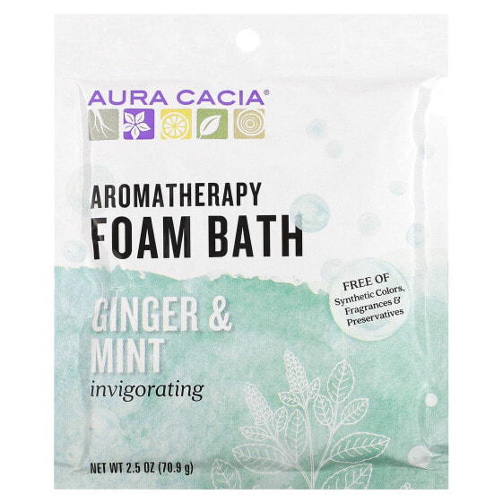 Aromatherapy Foam Bath, Ginger & Mint, 2.5 oz (70.9 g)