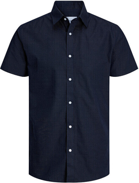 Pánská košile JJJOE Slim Fit 12248201 Navy Blazer