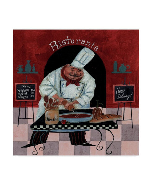 Gregg Degroat 'Chef Kitchen Menus' Canvas Art - 24" x 24"