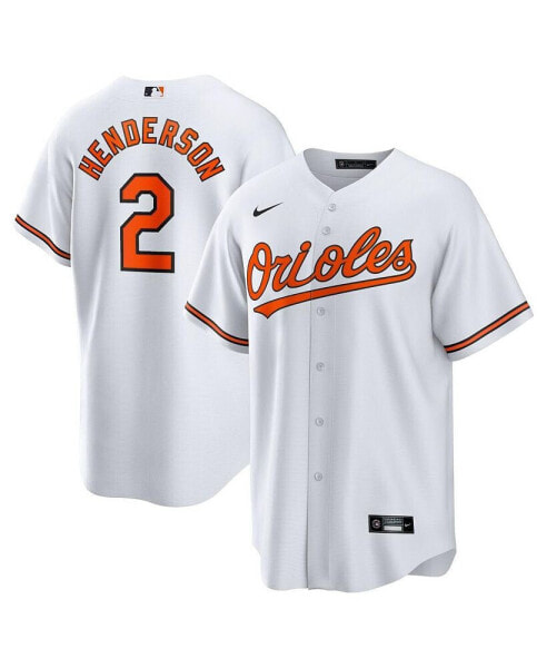 Men's Gunnar Henderson White Baltimore Orioles Home Replica Player Jersey