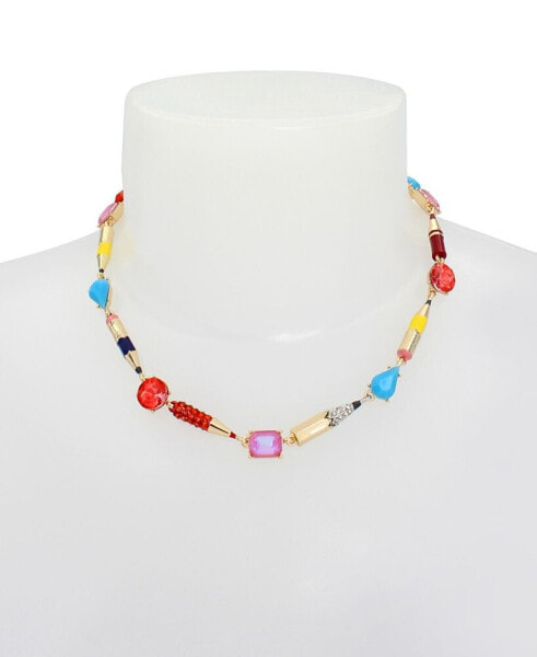 Faux Stone Back To School Pencil Collar Necklace