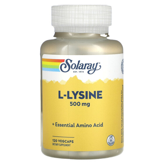 L-Lysine, 500 mg, 120 VegCaps