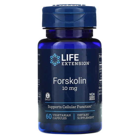 Препарат для похудения Life Extension Forskolin, 10 мг, 60 вегетарианских капсул