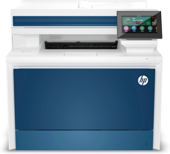 HP Color LaserJet Pro MFP 4302fdw Printer - Color - Printer for Small medium business - Print - copy - scan - fax - Wireless; Print from phone or tablet; Automatic document feeder - Laser - Colour printing - 600 x 600 DPI - A4 - Direct printing - Blue - Whit