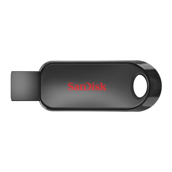 SanDisk Cruzer Snap, 128 GB, USB Type-A, 2.0, Slide, 6.1 g, Black